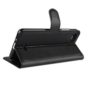 Custodia in pelle a libro orizzontale Litchi Texture per Xiaomi Redmi 6A, con portafoglio, supporto e slot per carte, For Redmi 6A