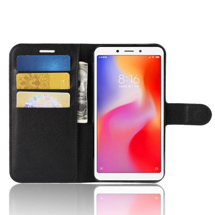 Custodia portafoglio in pelle per Xiaomi Redmi 6A