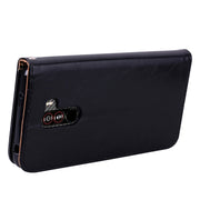 Custodia in pelle a vibrazione orizzontale con struttura in cera d'olio stile business per Xiaomi Pocophone F1, con supporto, slot per schede e portafoglio, For Xiaomi Poco F1