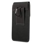 Custodia universale in tessuto Oxford da appendere alla vita per telefoni cellulari da 6,4-6,5 pollici, con moschettone, 6.5 inch