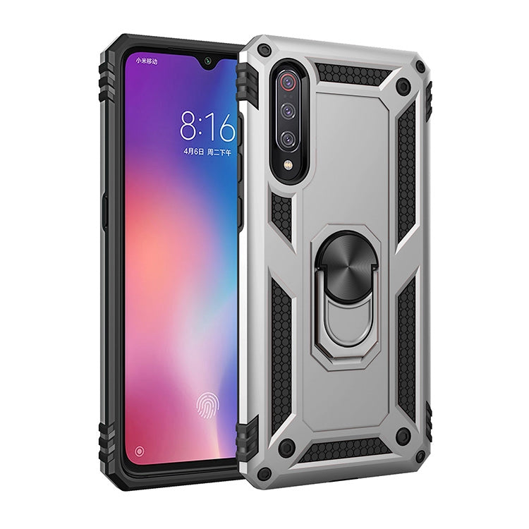 Custodia protettiva in TPU per Xiaomi Mi 9 con supporto girevole