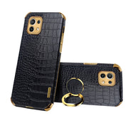 Per Xiaomi Mi 11 Custodia in pelle magnetica con motivo a coccodrillo in TPU galvanizzato 6D con supporto per anello, For Xiaomi Mi 11