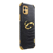 Per Xiaomi Mi 11 Custodia in pelle magnetica con motivo a coccodrillo in TPU galvanizzato 6D con supporto per anello, For Xiaomi Mi 11