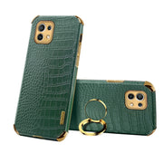 Per Xiaomi Mi 11 Custodia in pelle magnetica con motivo a coccodrillo in TPU galvanizzato 6D con supporto per anello, For Xiaomi Mi 11