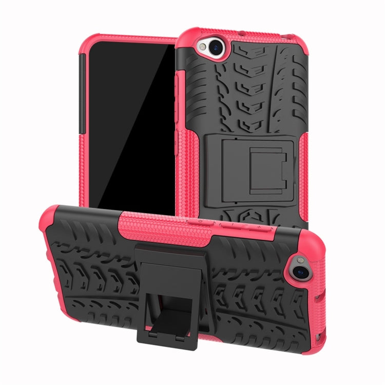 Tyre Texture TPU+PC Custodia protettiva antiurto per Xiaomi Redmi Go, con supporto, For Xiaomi Redmi Go