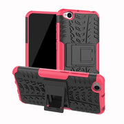 Tyre Texture TPU+PC Custodia protettiva antiurto per Xiaomi Redmi Go, con supporto, For Xiaomi Redmi Go