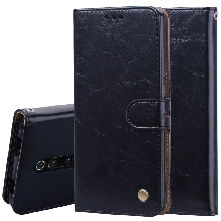 Custodia in pelle flip orizzontale con struttura in cera d'olio stile business per Xiaomi Redmi K20 / K20 Pro, con supporto e slot per schede e portafoglio, For Xiaomi Redmi K20 / K20 Pro
