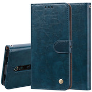 Custodia in pelle flip orizzontale con struttura in cera d'olio stile business per Xiaomi Redmi K20 / K20 Pro, con supporto e slot per schede e portafoglio, For Xiaomi Redmi K20 / K20 Pro