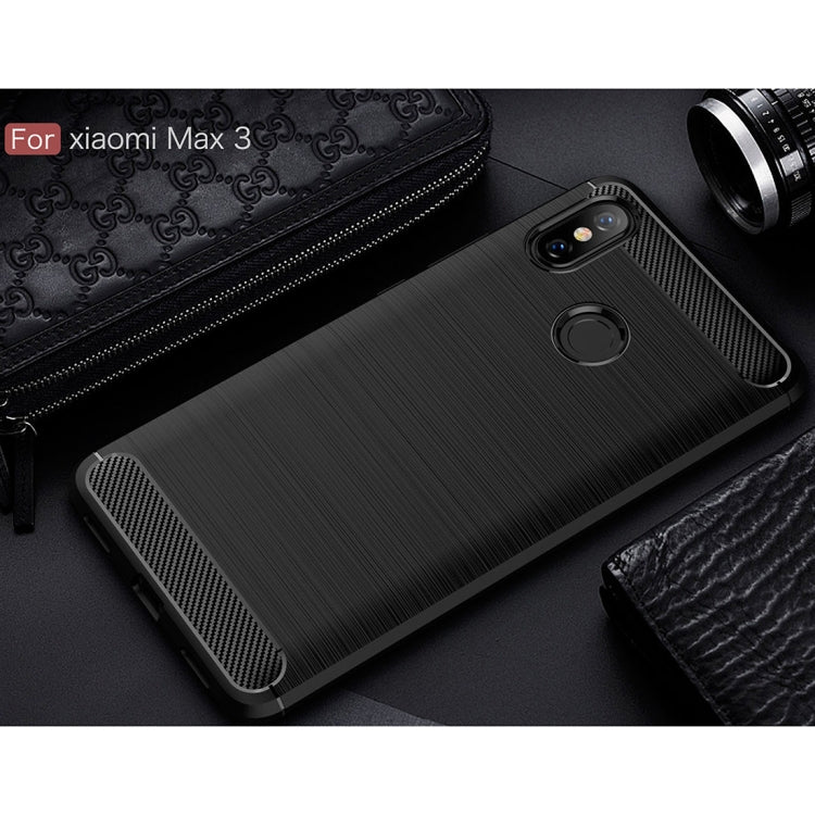 Custodia TPU fibra di carbonio per Xiaomi Mi Max 3