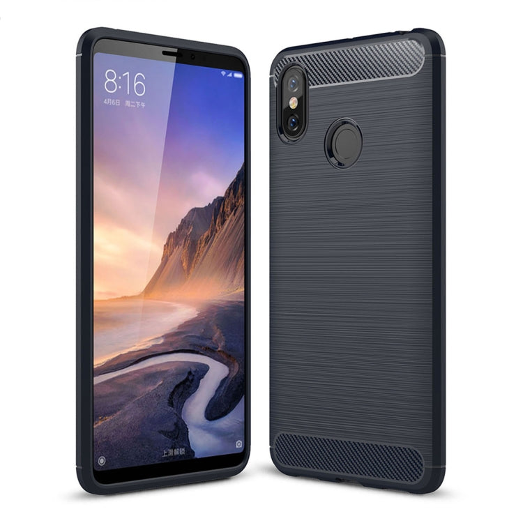 Custodia TPU fibra di carbonio per Xiaomi Mi Max 3