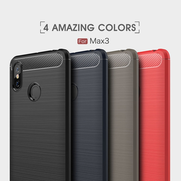 Custodia TPU fibra di carbonio per Xiaomi Mi Max 3