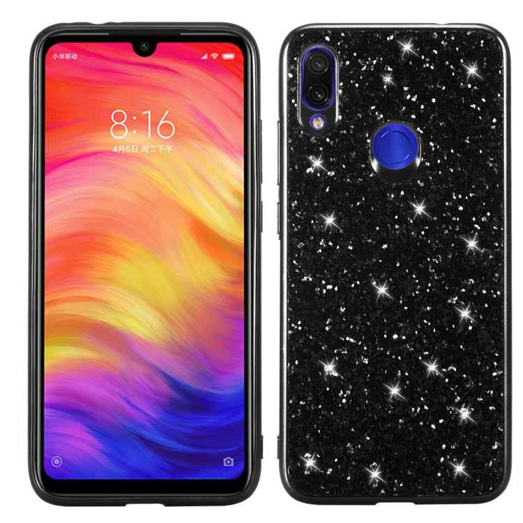 Custodia in TPU antiurto con polvere glitterata per Xiaomi Redmi Note 7, For Xiaomi Redmi Note 7