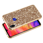 Custodia in TPU antiurto con polvere glitterata per Xiaomi Redmi Note 7, For Xiaomi Redmi Note 7