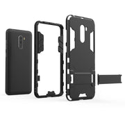 Custodia antiurto in PC + TPU per Xiaomi Pocophone F1, con supporto, Xiaomi Pocophone F1