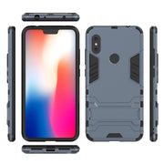 Custodia antiurto in PC + TPU per Xiaomi Redmi Note 6, con supporto, Xiaomi Redmi Note 6