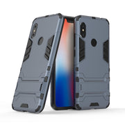 Custodia antiurto in PC + TPU per Xiaomi Redmi Note 6, con supporto, Xiaomi Redmi Note 6