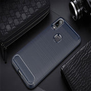 Custodia in TPU in fibra di carbonio con trama spazzolata per Xiaomi Mi Play, For Xiaomi Mi Play