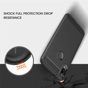 Custodia in TPU in fibra di carbonio con trama spazzolata per Xiaomi Mi Play, For Xiaomi Mi Play