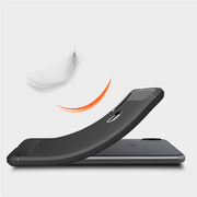 Custodia in TPU in fibra di carbonio con trama spazzolata per Xiaomi Mi Play, For Xiaomi Mi Play