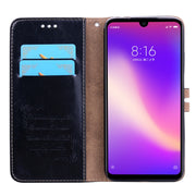 Custodia in pelle flip orizzontale con struttura in cera d'olio stile business per Xiaomi Redmi 7, con supporto, slot per schede e portafoglio, For Xiaomi Redmi 7