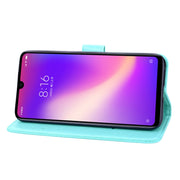 Custodia in pelle PU con chiusura orizzontale in rilievo rosa per Xiaomi Redmi 7, con supporto, slot per carte e portafoglio, For Xiaomi Redmi 7