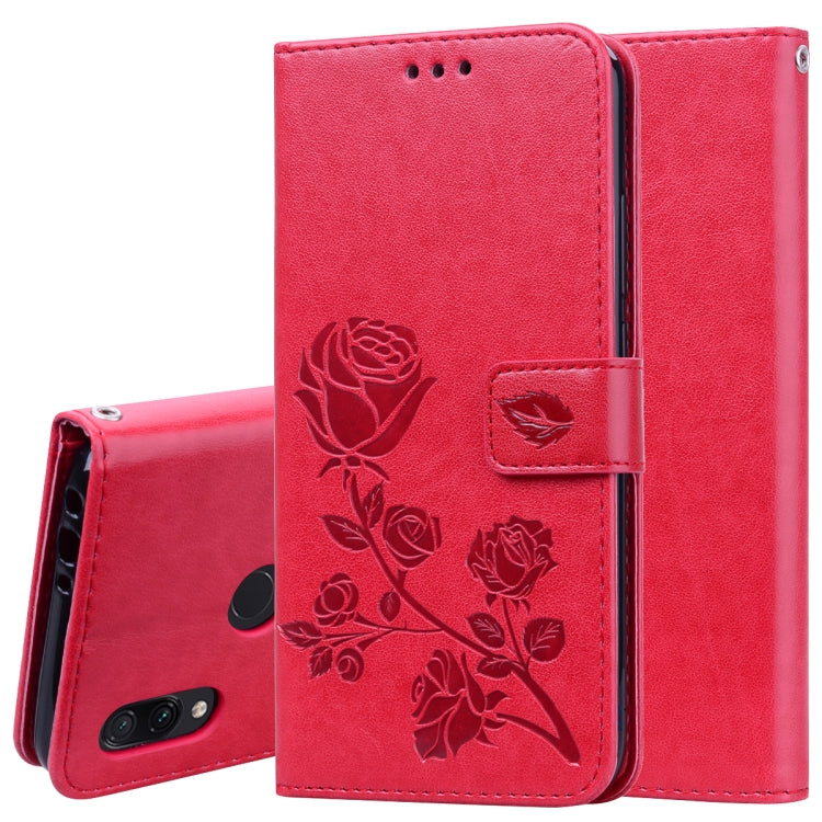 Custodia portafoglio in pelle PU rosa per Xiaomi Redmi 7