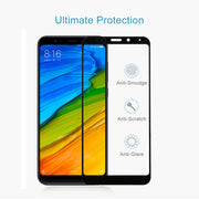 Per Xiaomi Redmi 5 Plus 9H Durezza superficiale Bordo 2.5D Protezione schermo in vetro temperato HD con schermo intero antigraffio, For Redmi 5 Plus