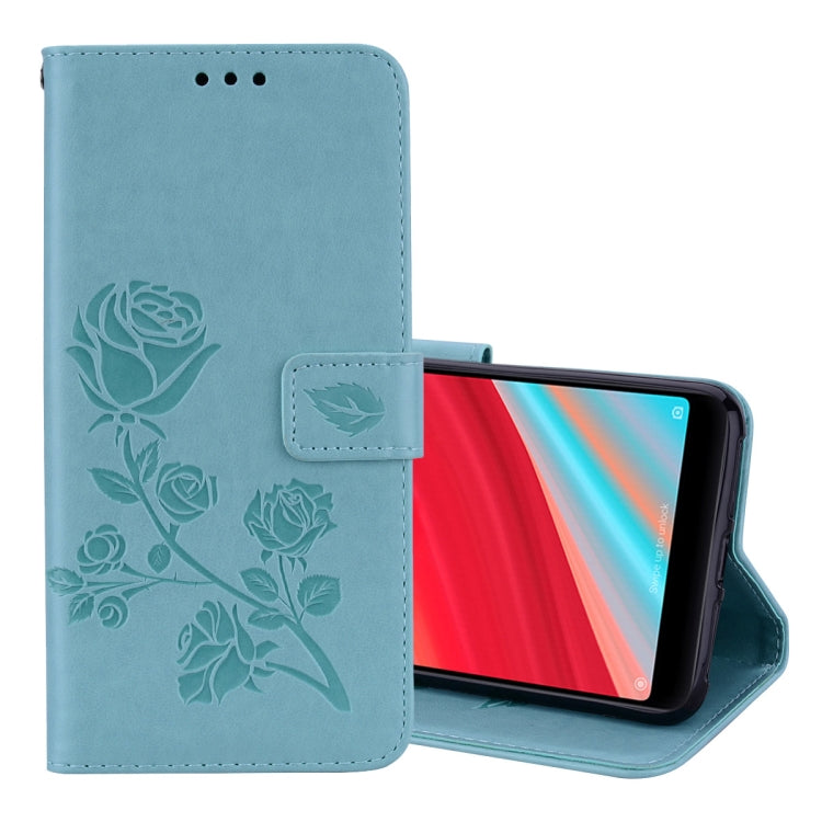 Custodia in pelle PU ecologica con vibrazione orizzontale in rilievo rosa per Xiaomi Redmi S2, con supporto, slot per schede e portafoglio, For S2, For Xiaomi Redmi S2