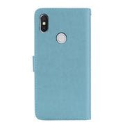 Custodia in pelle PU ecologica con vibrazione orizzontale in rilievo rosa per Xiaomi Redmi S2, con supporto, slot per schede e portafoglio, For S2, For Xiaomi Redmi S2