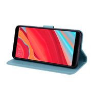 Custodia in pelle PU ecologica con vibrazione orizzontale in rilievo rosa per Xiaomi Redmi S2, con supporto, slot per schede e portafoglio, For S2, For Xiaomi Redmi S2