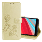 Custodia in pelle PU ecologica con vibrazione orizzontale in rilievo rosa per Xiaomi Redmi S2, con supporto, slot per schede e portafoglio, For S2, For Xiaomi Redmi S2