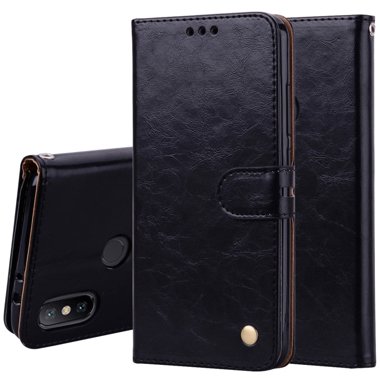 Custodia in pelle flip orizzontale con struttura in cera d'olio stile business per Xiaomi Mi 6X / A2, con supporto e slot per schede e portafoglio, For Xiaomi Mi 6X, For Xiaomi Mi 6X / A2