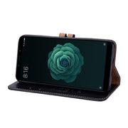 Custodia in pelle flip orizzontale con struttura in cera d'olio stile business per Xiaomi Mi 6X / A2, con supporto e slot per schede e portafoglio, For Xiaomi Mi 6X, For Xiaomi Mi 6X / A2