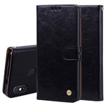 Custodia portafoglio in pelle flip per Xiaomi Redmi Note 5 Pro