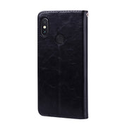 Custodia in pelle flip orizzontale con struttura in cera d'olio stile business per Xiaomi Redmi Note 5 Pro, con supporto, slot per schede e portafoglio, For Xiaomi Note 5 Pro