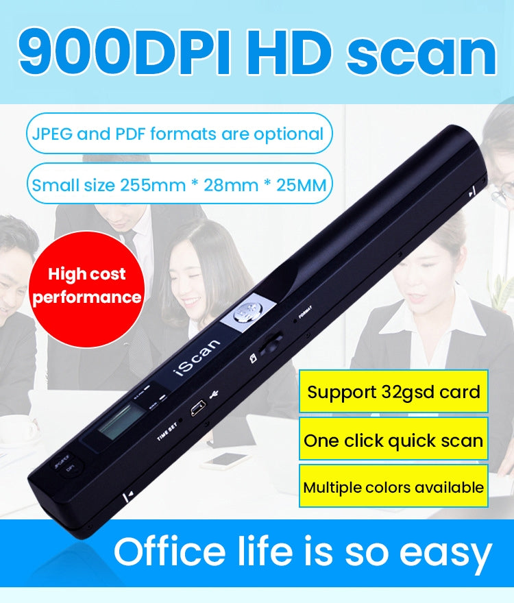 Scanner palmare mobile iScan01 con display LED A4
