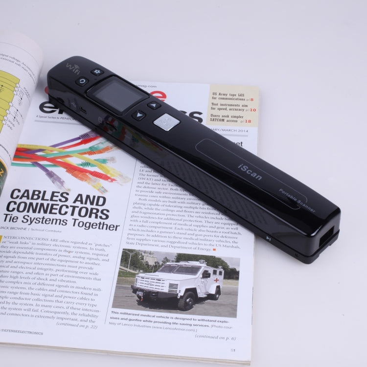 Scanner portatile WiFi per documenti con doppio rullo