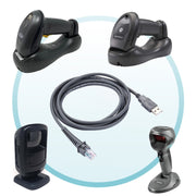 Cavo dati seriale scanner da 2 m USB A maschio a RJ45 per Symbol LS2208 / 2208AP / LS4278, USB A Male to RJ45
