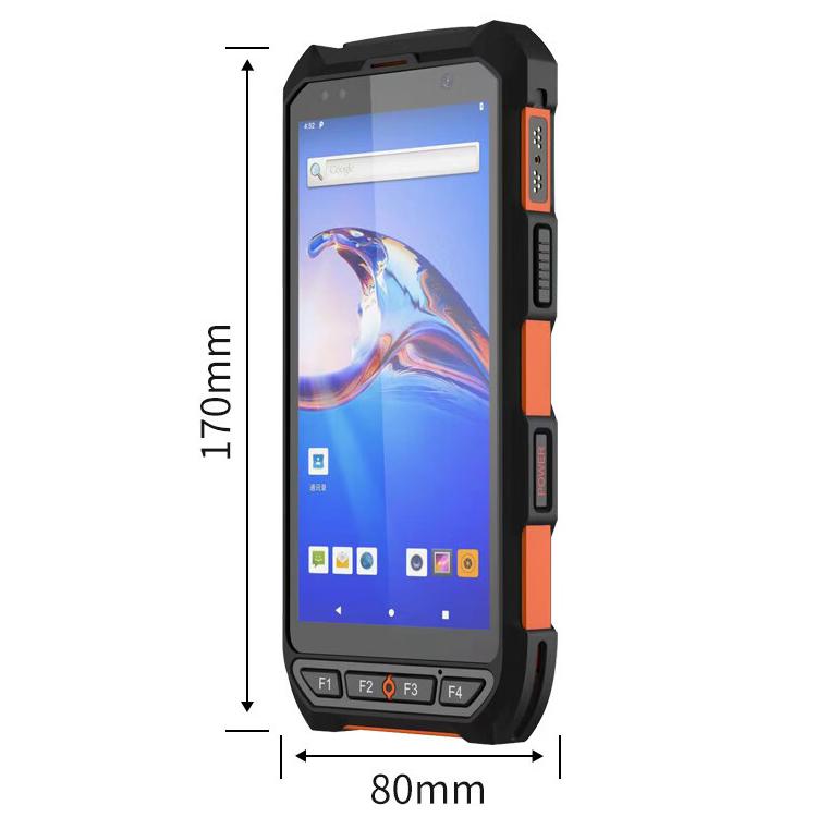 Terminale dati industriale portatile IP65 da 5,5 pollici con Android 10 e scanner di codici a barre, stile: RFID UHF, RFID UHF