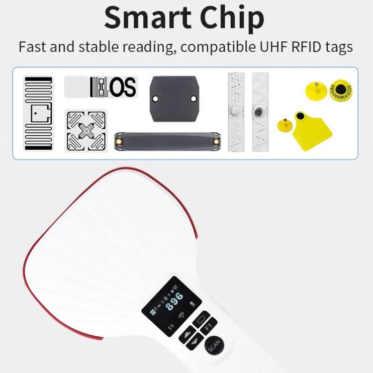 Lettore Bluetooth portatile RFID UHF a lungo raggio, stile: standard + testina 2D, Standard + 2D Head, EU Plug, Standard + 2D Head, US Plug, Standard + 2D Head, UK Plug
