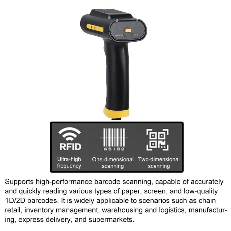 Lettore di carte RFID UHF portatile per registratore di cassa, scanner per pagamenti, stile: Bluetooth, Bluetooth