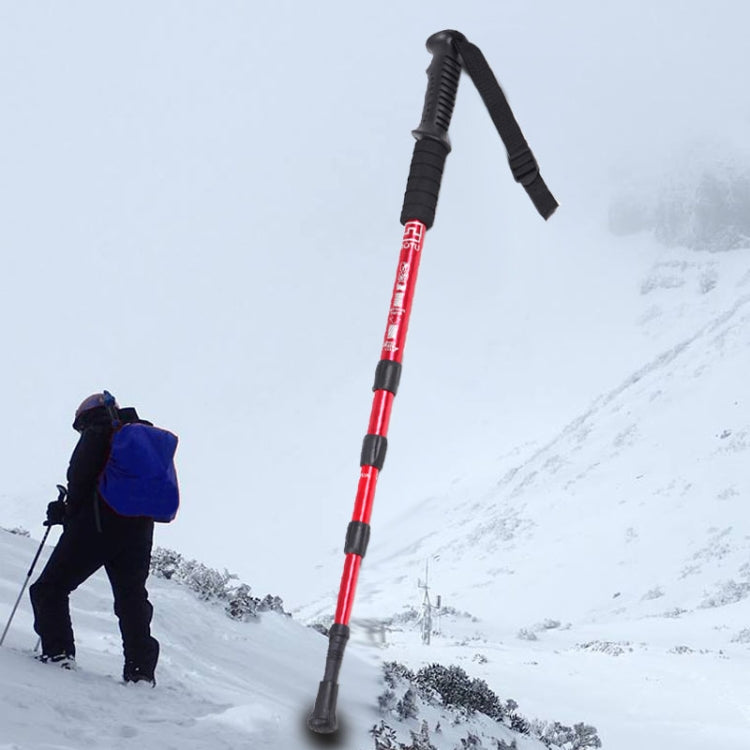 Canna da alpinismo a quattro canne dritte da 105 cm, Purple#105cm, Red#105cm, Blue#105cm, Silver#105cm, Black#105cm