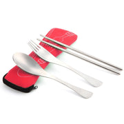Posate da esterno in tre pezzi, Big Red, Light blue, Dark blue, Rose Red, Grass green, Fluorescent green, Orange, Purple