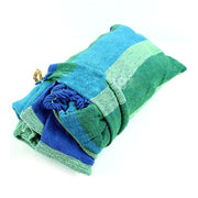 Amaca in tela per esterni a righe, letto a dondolo allargabile per due persone, dimensioni: 190 cm x 150 cm, 190cm x 150cm (Blue), 190cm x 150cm (Red+Yellow), 200 x 150cm (Blue+Yellow)