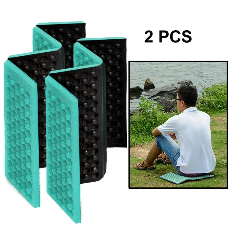 2 PCS Cuscino per massaggio cellulare mobile pieghevole portatile Tappetini per sedili da picnic a prova di umidità Tappetini in EVA, 2 PCS (Dark green), 2 PCS (Grass green), 2 PCS (Orange), 2 PCS (Blue), 2 PCS (Purple), 2 PCS (Red)