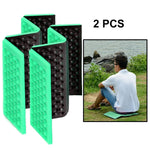 2 PCS Cuscino per massaggio cellulare mobile pieghevole portatile Tappetini per sedili da picnic a prova di umidità Tappetini in EVA, 2 PCS (Dark green), 2 PCS (Grass green), 2 PCS (Orange), 2 PCS (Blue), 2 PCS (Purple), 2 PCS (Red)