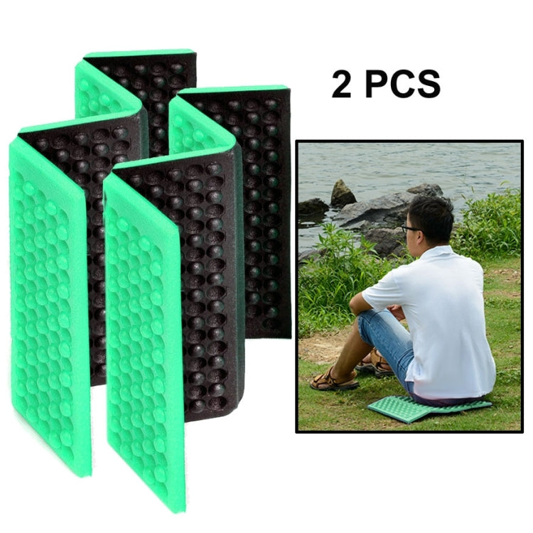 2 PCS Cuscino per massaggio cellulare mobile pieghevole portatile Tappetini per sedili da picnic a prova di umidità Tappetini in EVA, 2 PCS (Dark green), 2 PCS (Grass green), 2 PCS (Orange), 2 PCS (Blue), 2 PCS (Purple), 2 PCS (Red)