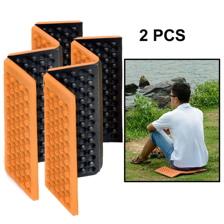 2 PCS Cuscino per massaggio cellulare mobile pieghevole portatile Tappetini per sedili da picnic a prova di umidità Tappetini in EVA, 2 PCS (Dark green), 2 PCS (Grass green), 2 PCS (Orange), 2 PCS (Blue), 2 PCS (Purple), 2 PCS (Red)