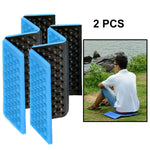 2 PCS Cuscino per massaggio cellulare mobile pieghevole portatile Tappetini per sedili da picnic a prova di umidità Tappetini in EVA, 2 PCS (Dark green), 2 PCS (Grass green), 2 PCS (Orange), 2 PCS (Blue), 2 PCS (Purple), 2 PCS (Red)
