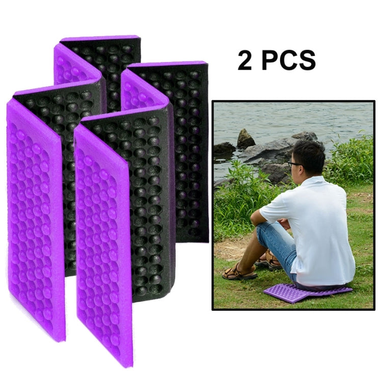 2 PCS Cuscino per massaggio cellulare mobile pieghevole portatile Tappetini per sedili da picnic a prova di umidità Tappetini in EVA, 2 PCS (Dark green), 2 PCS (Grass green), 2 PCS (Orange), 2 PCS (Blue), 2 PCS (Purple), 2 PCS (Red)